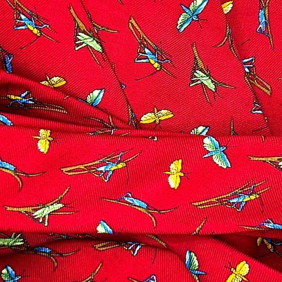 Brooks Brothers Makers 100% Silk tie - dragonflies, crickets and more! - Picture 3 of 4